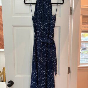 Navy blue medium Mango sleeveless dress, new with tag